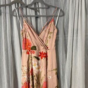 Lulus Floral Pink Maxi Dress